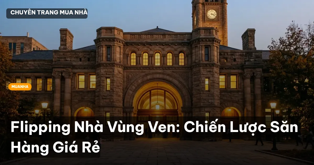 Flipping Nhà Vùng Ven: Chiến Lược Săn Hàng Giá Rẻ
