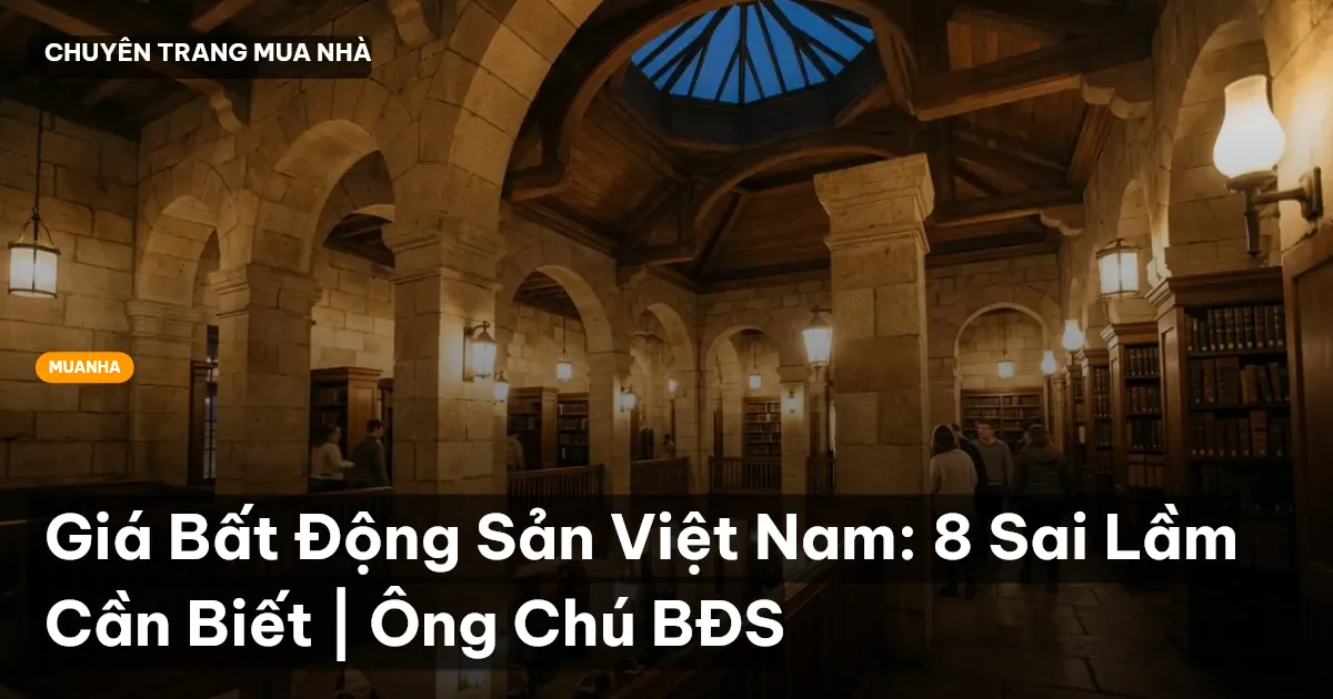 Giá Bất Động Sản Việt Nam: 8 Sai Lầm Cần Biết | Ông Chú BĐS
