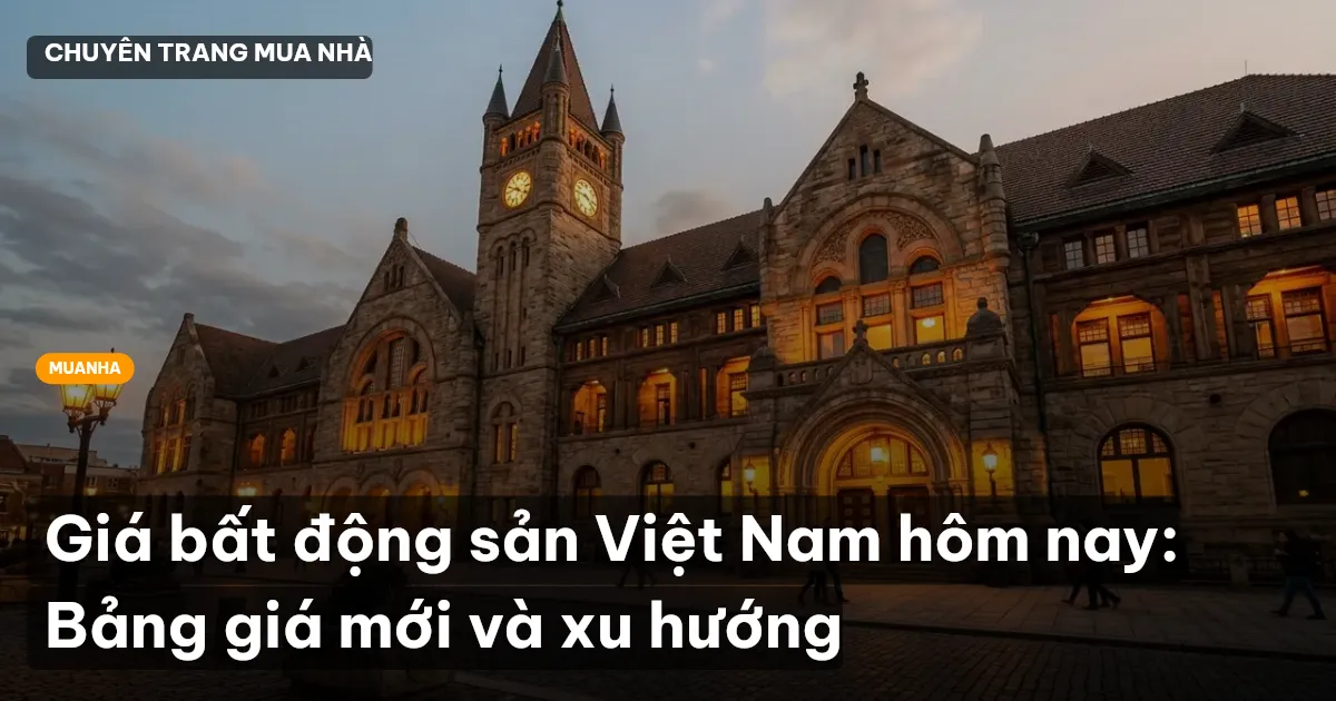 Giá bất động sản Việt Nam hôm nay: Bảng giá mới và xu hướng