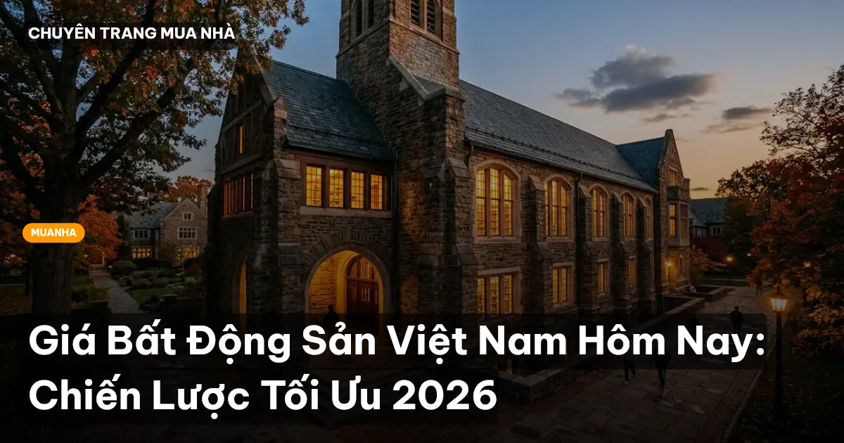 Giá Bất Động Sản Việt Nam Hôm Nay: Chiến Lược Tối Ưu 2026