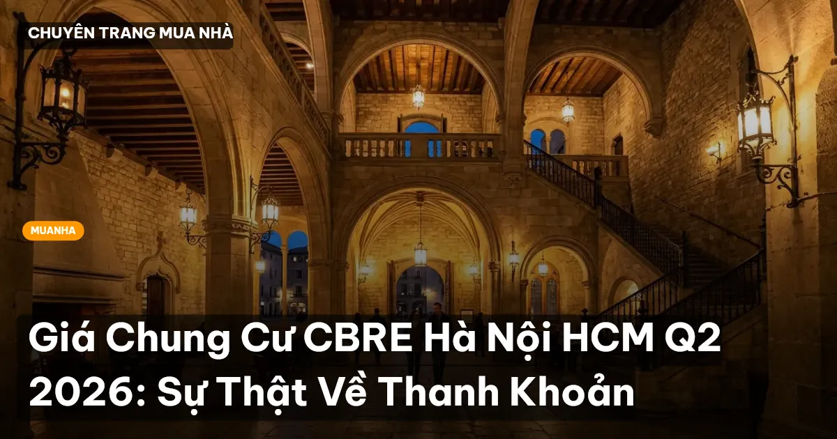 Giá Chung Cư CBRE Hà Nội HCM Q2 2026: Sự Thật Về Thanh Khoản