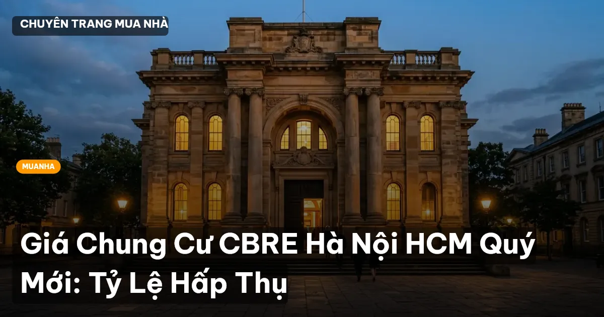 Giá Chung Cư CBRE Hà Nội HCM Quý Mới: Tỷ Lệ Hấp Thụ