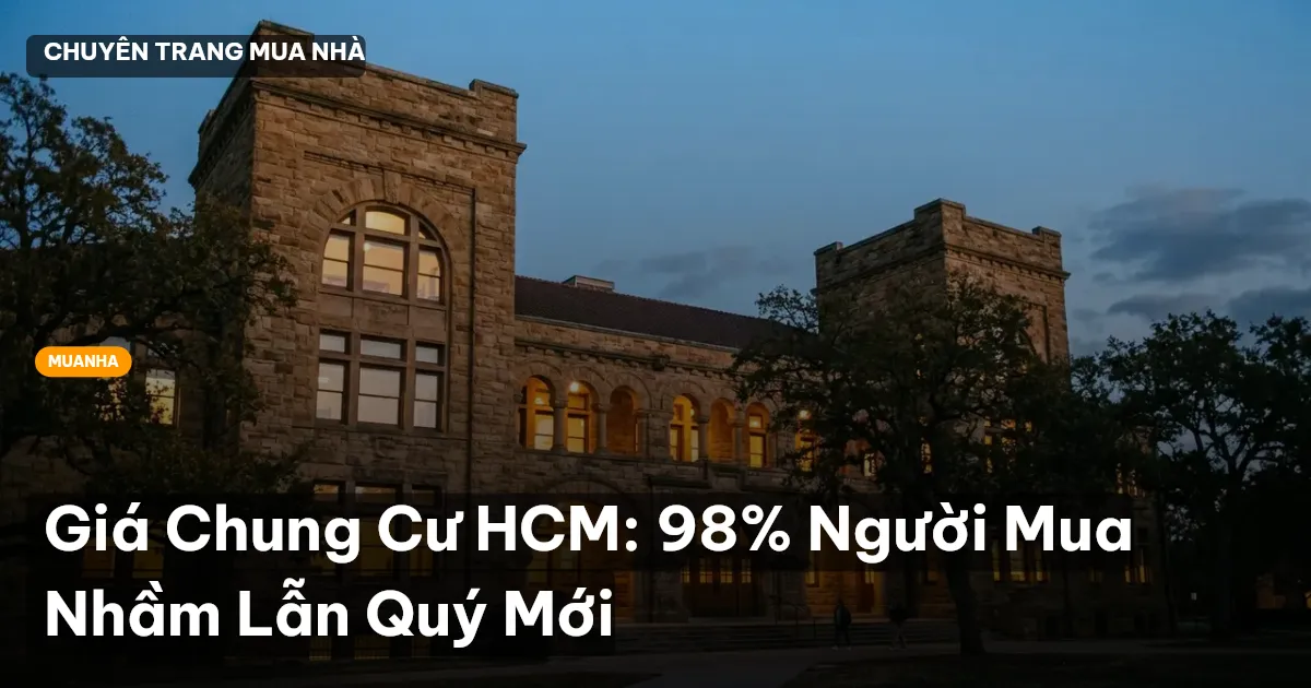 Giá Chung Cư HCM: 98% Người Mua Nhầm Lẫn Quý Mới