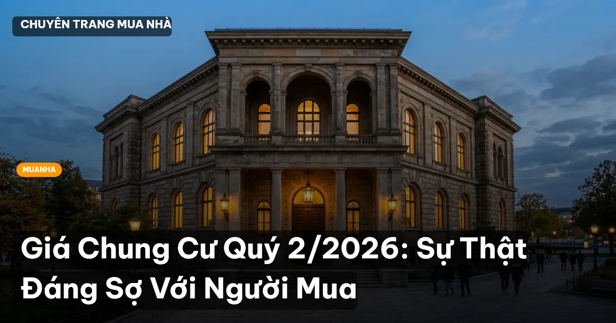 Giá Chung Cư Quý 2/2026: Sự Thật Đáng Sợ Với Người Mua