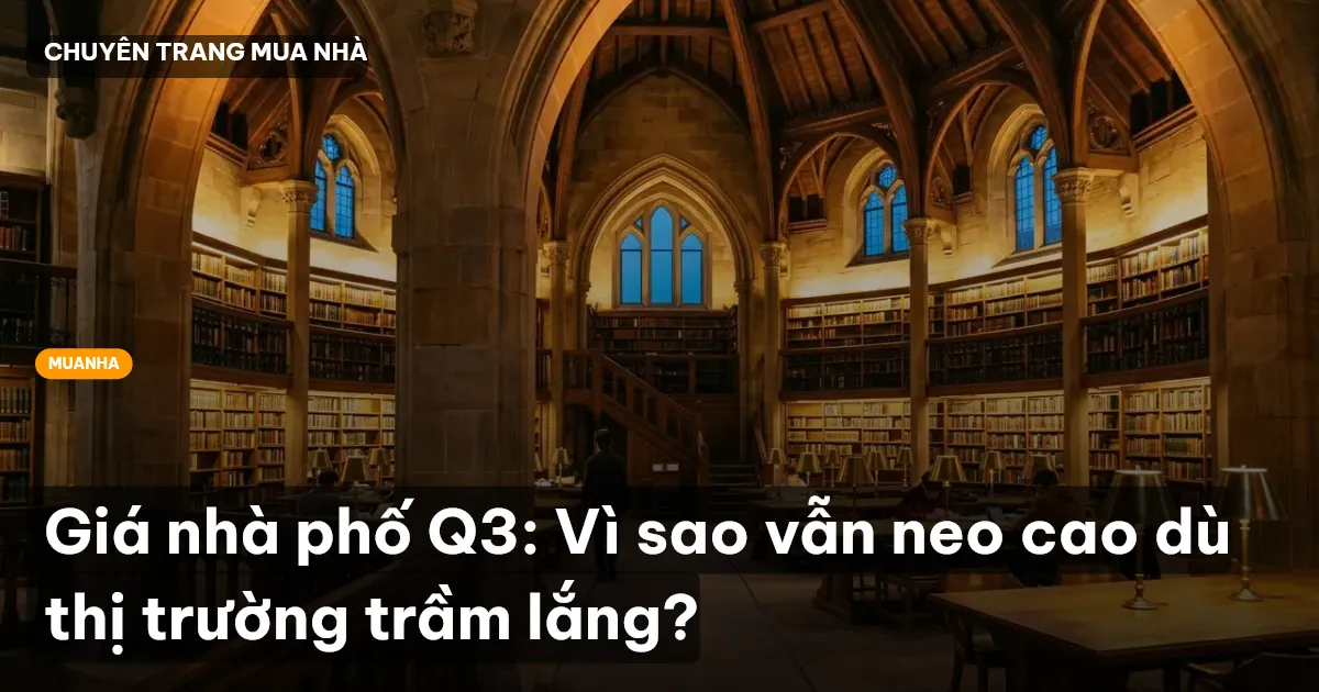 Giá nhà phố Q3: Vì sao vẫn neo cao dù thị trường trầm lắng?