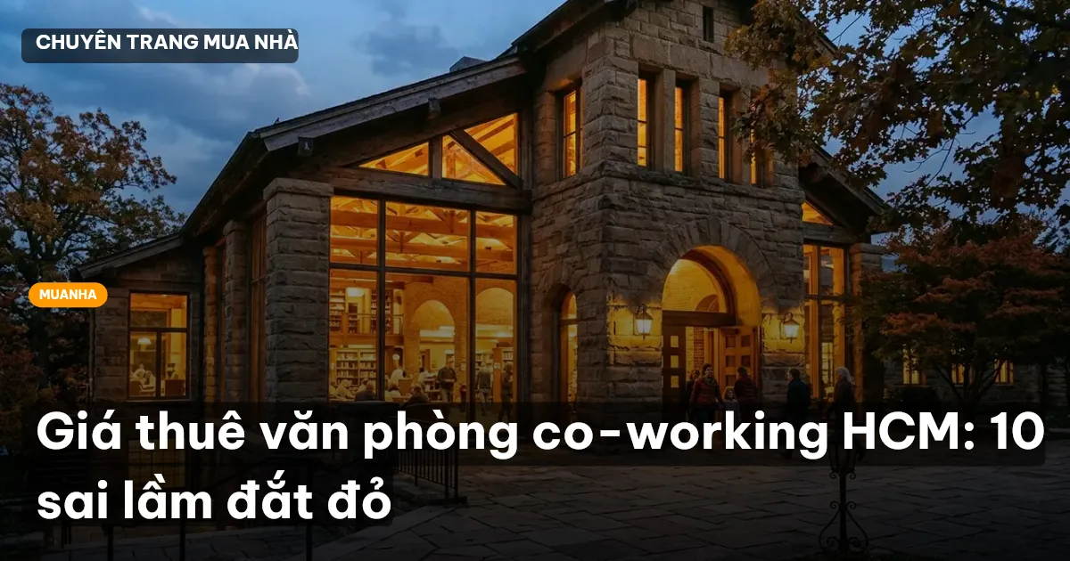 Giá thuê văn phòng co-working HCM: 10 sai lầm đắt đỏ
