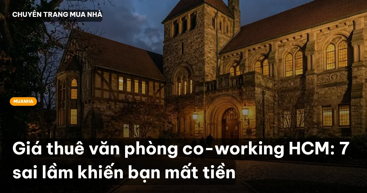 Giá thuê văn phòng co-working HCM: 7 sai lầm khiến bạn mất tiền