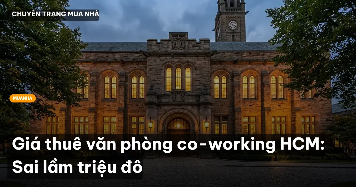 Giá thuê văn phòng co-working HCM: Sai lầm triệu đô