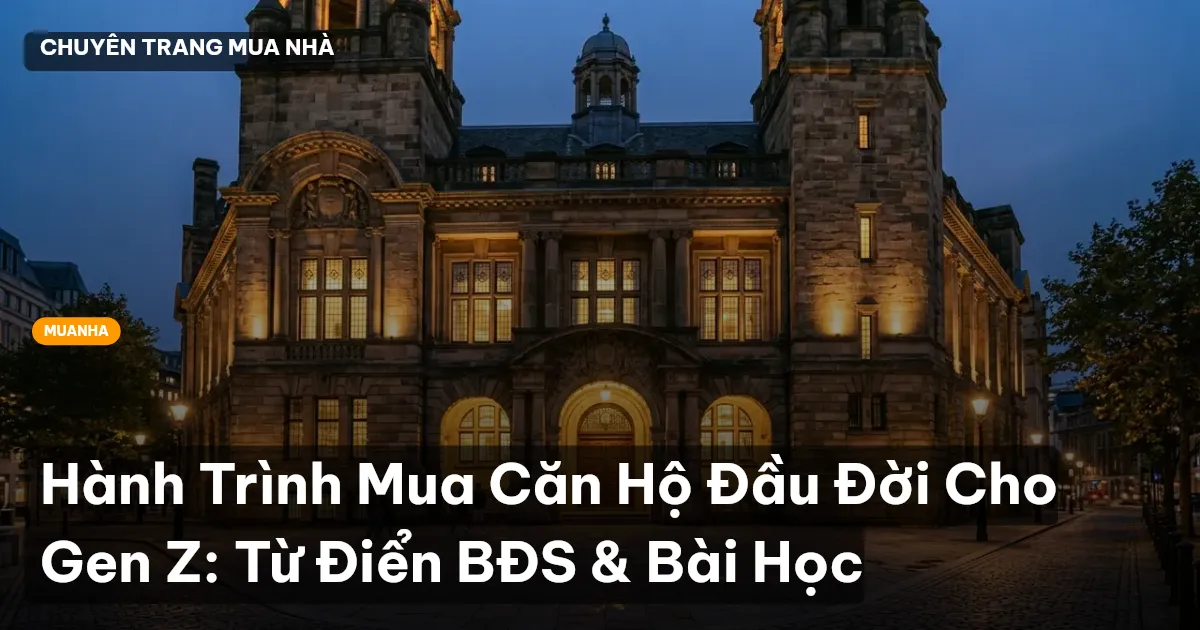 Hành Trình Mua Căn Hộ Đầu Đời Cho Gen Z: Từ Điển BĐS & Bài Học