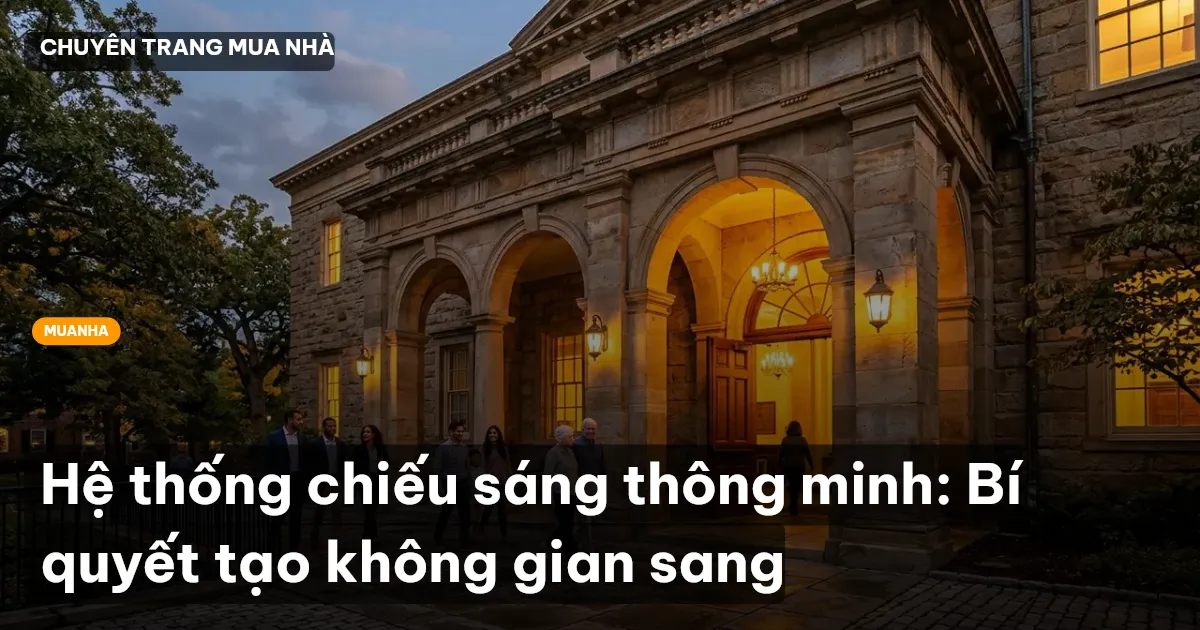 Hệ thống chiếu sáng thông minh: Bí quyết tạo không gian sang