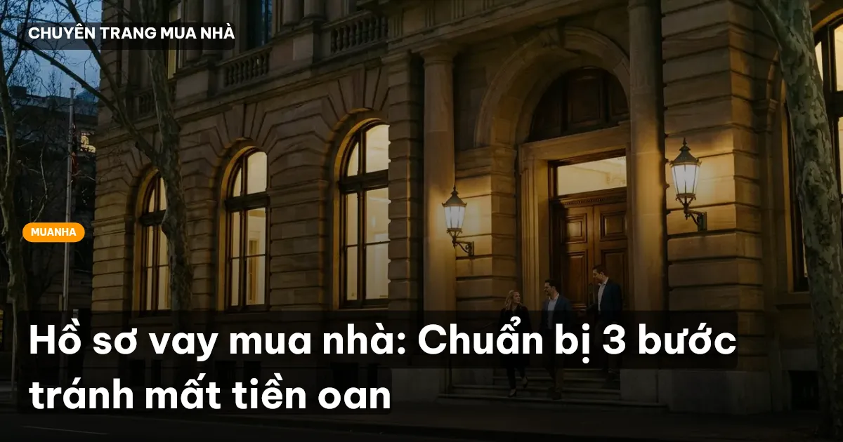 Hồ sơ vay mua nhà: Chuẩn bị 3 bước tránh mất tiền oan