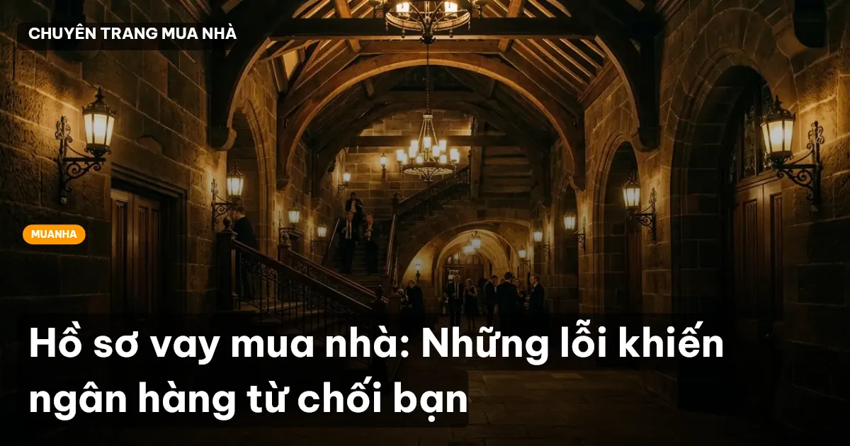 Hồ sơ vay mua nhà: Những lỗi khiến ngân hàng từ chối bạn