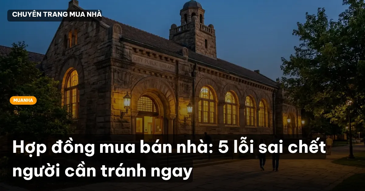 hợp đồng mua bán nhà