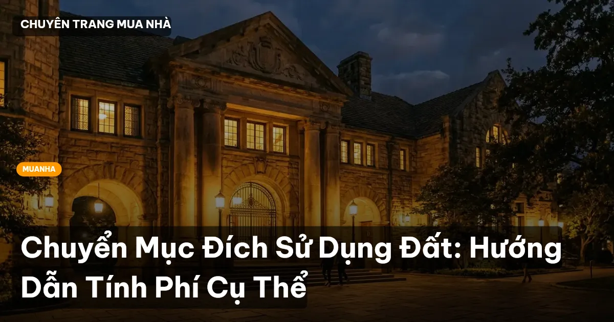 chuyển mục đích sử dụng đất