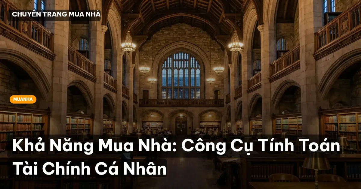 Khả Năng Mua Nhà: Công Cụ Tính Toán Tài Chính Cá Nhân