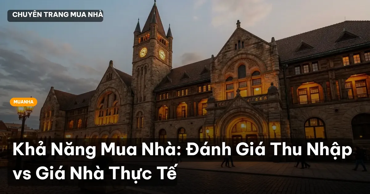 Khả Năng Mua Nhà: Đánh Giá Thu Nhập vs Giá Nhà Thực Tế