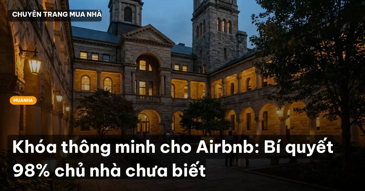 Khóa thông minh cho Airbnb: Bí quyết 98% chủ nhà chưa biết