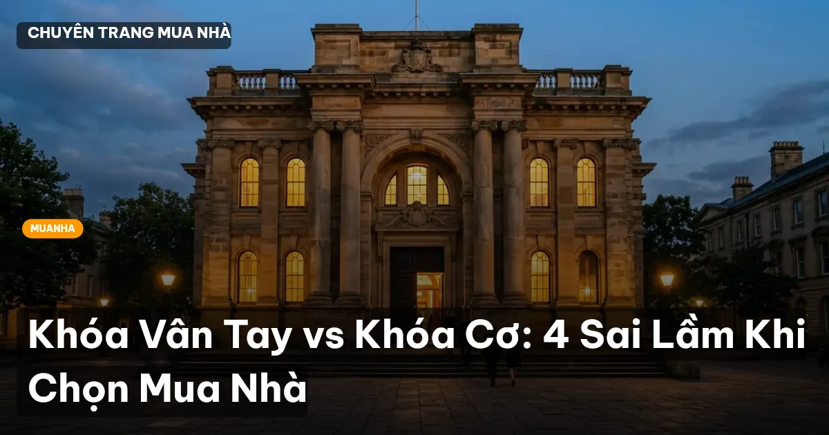 Khóa Vân Tay vs Khóa Cơ: 4 Sai Lầm Khi Chọn Mua Nhà