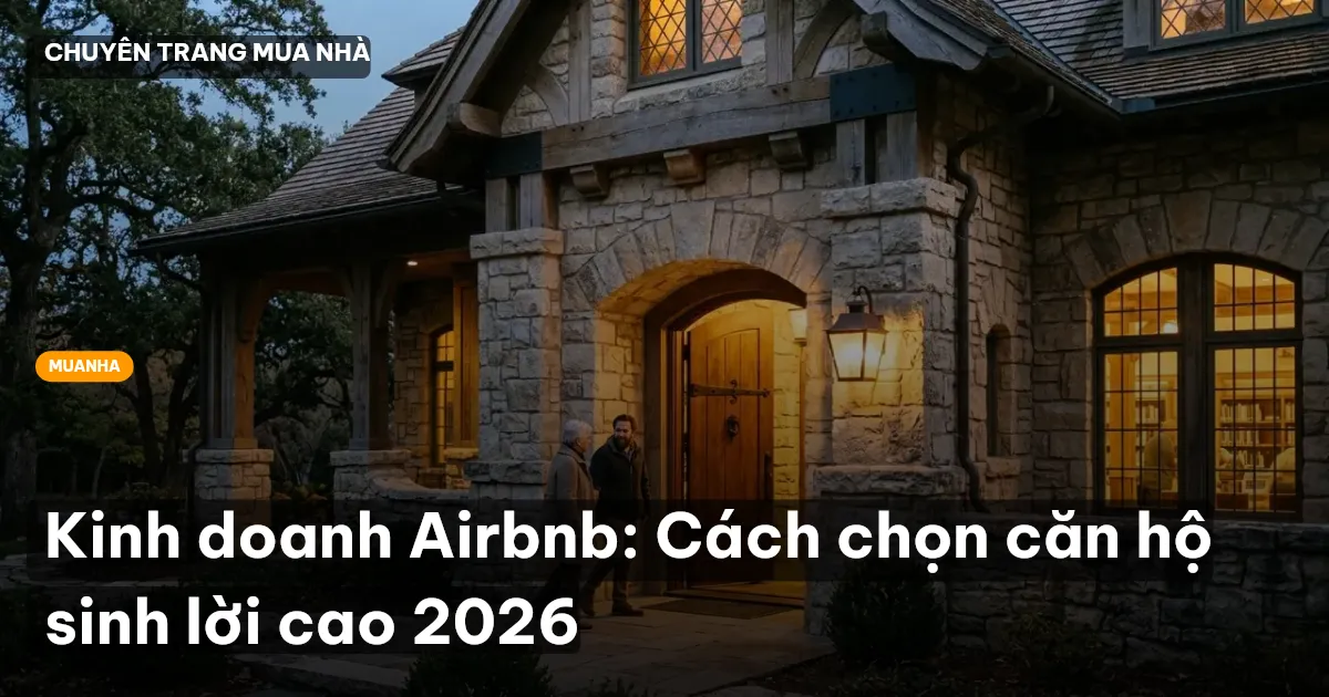 Kinh doanh Airbnb: Cách chọn căn hộ sinh lời cao 2026