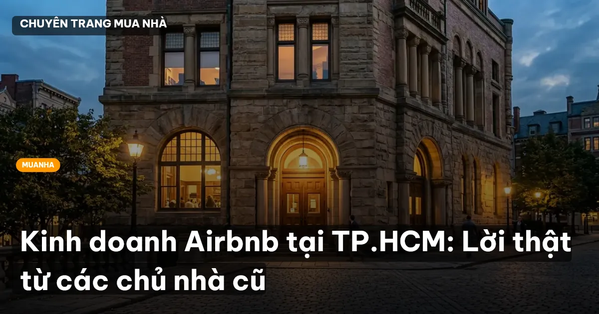 Kinh doanh Airbnb tại TP.HCM: Lời thật từ các chủ nhà cũ