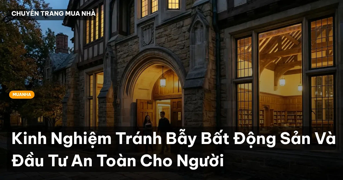 Kinh Nghiệm Tránh Bẫy Bất Động Sản Và Đầu Tư An Toàn Cho Người