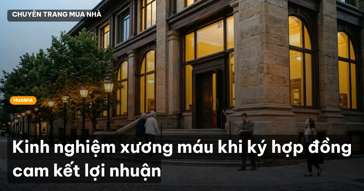 Kinh nghiệm xương máu khi ký hợp đồng cam kết lợi nhuận