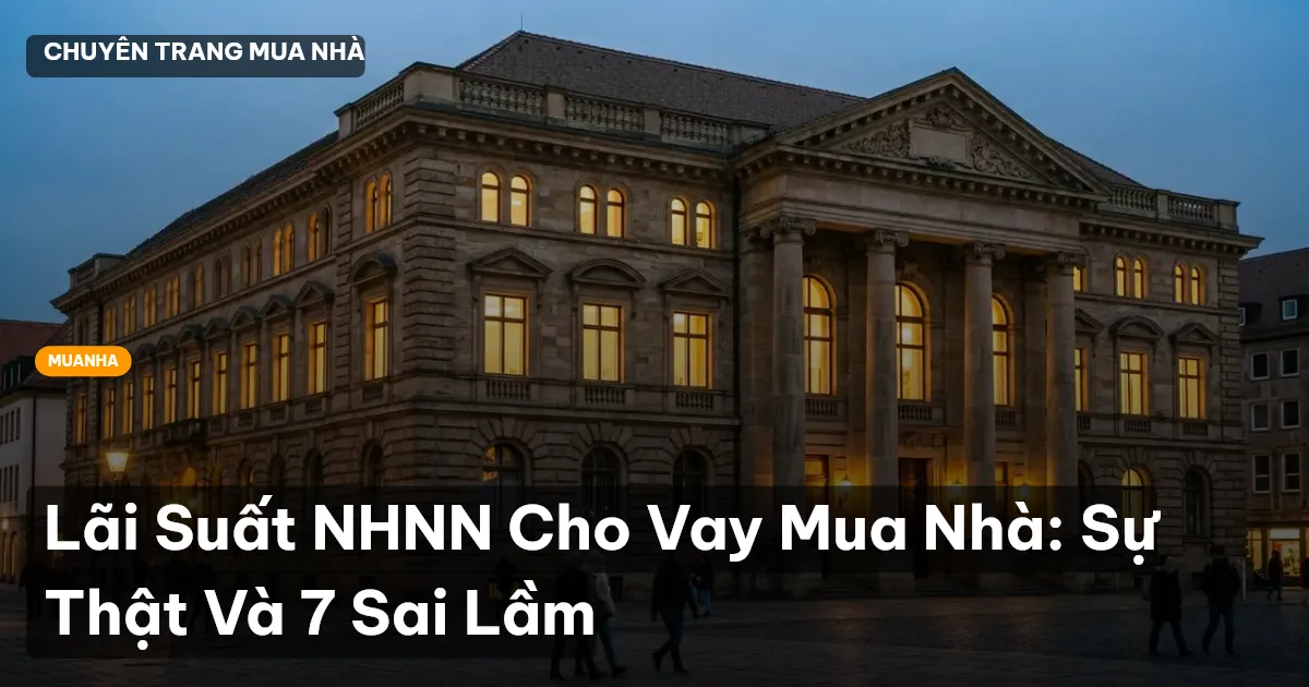 Lãi Suất NHNN Cho Vay Mua Nhà: Sự Thật Và 7 Sai Lầm