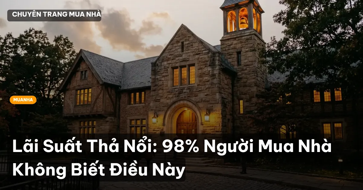 Lãi Suất Thả Nổi: 98% Người Mua Nhà Không Biết Điều Này