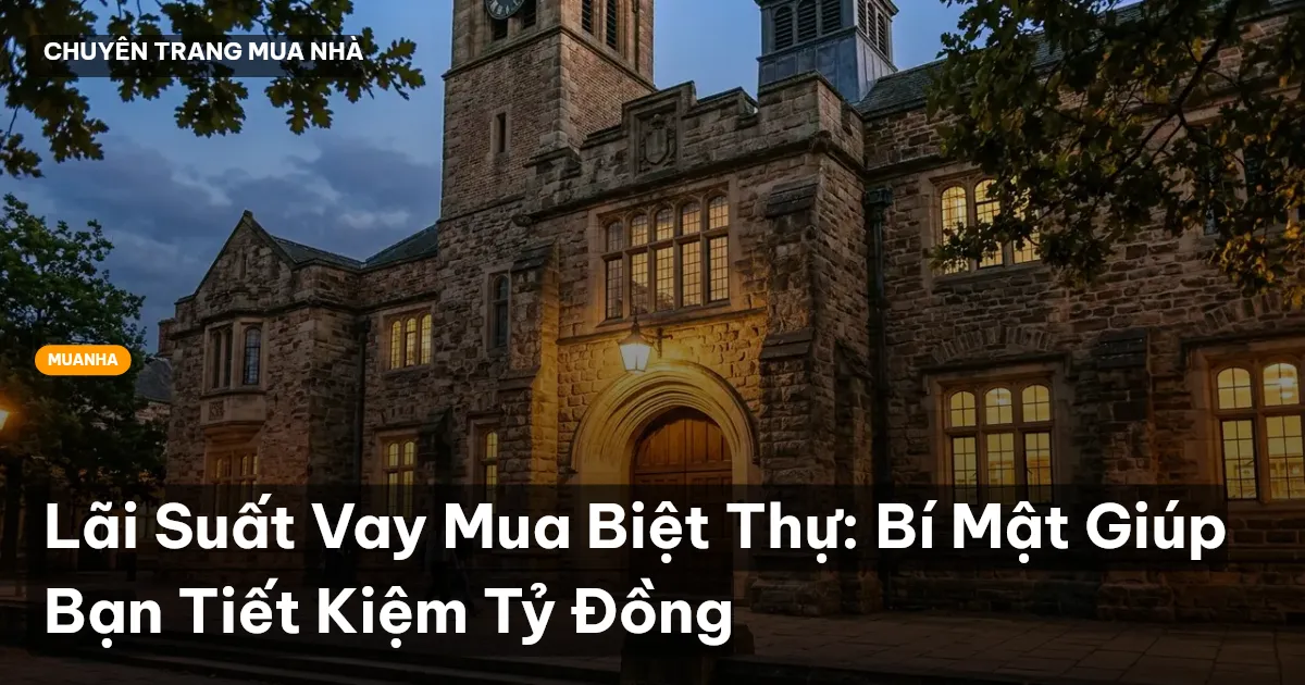 lãi suất vay mua biệt thự