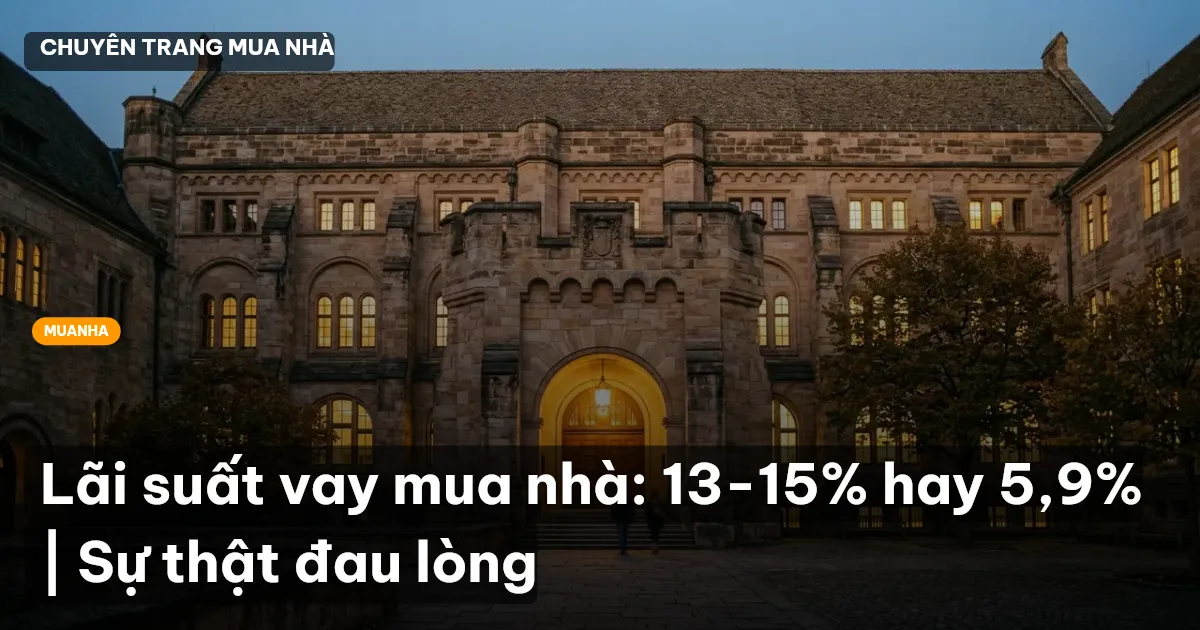 Lãi suất vay mua nhà: 13-15% hay 5,9% | Sự thật đau lòng