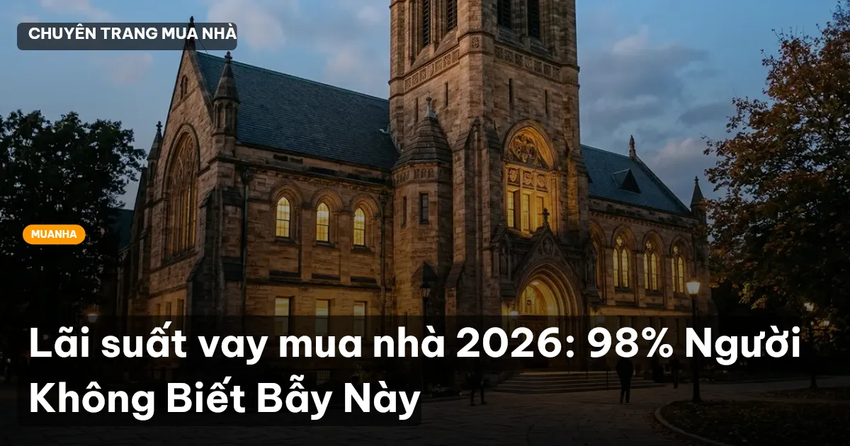 Lãi suất vay mua nhà 2026: 98% Người Không Biết Bẫy Này