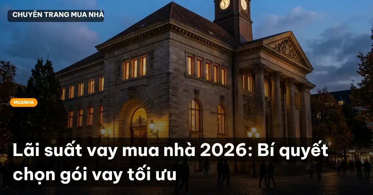 Lãi suất vay mua nhà 2026: Bí quyết chọn gói vay tối ưu