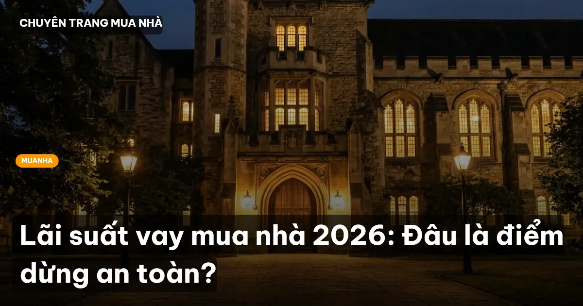 Lãi suất vay mua nhà 2026: Đâu là điểm dừng an toàn?