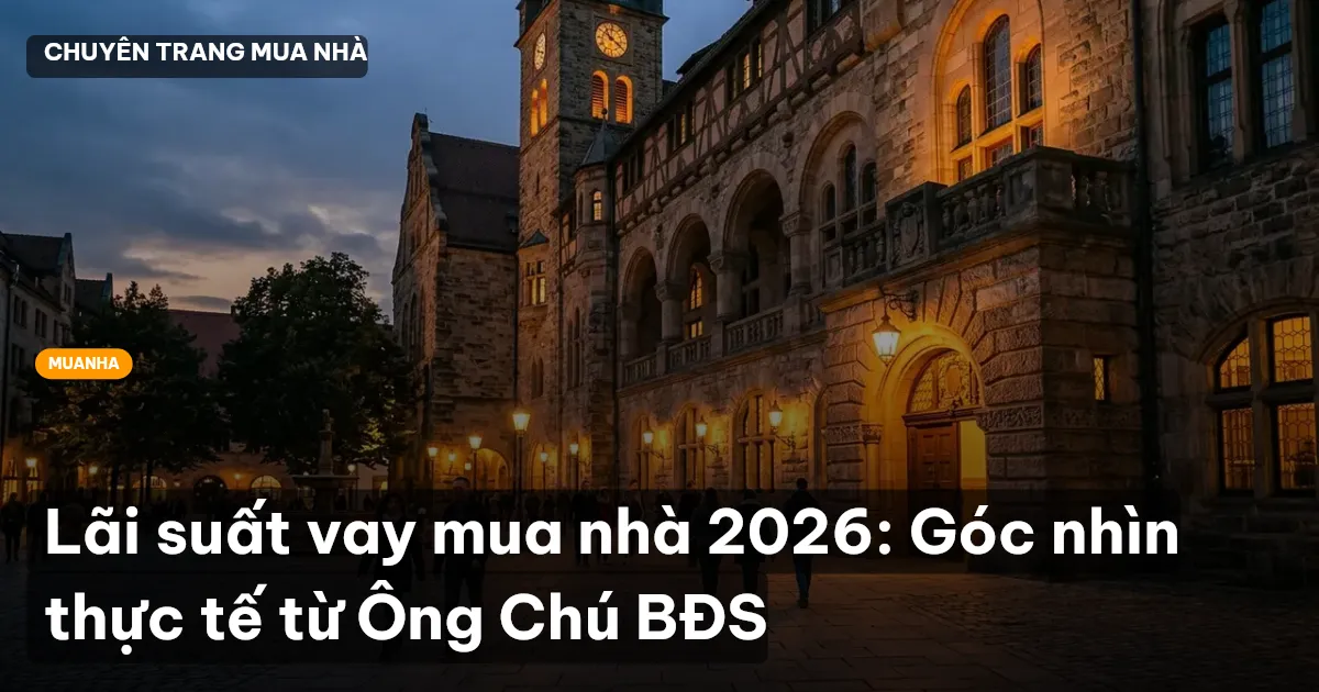 Lãi suất vay mua nhà 2026: Góc nhìn thực tế từ Ông Chú BĐS