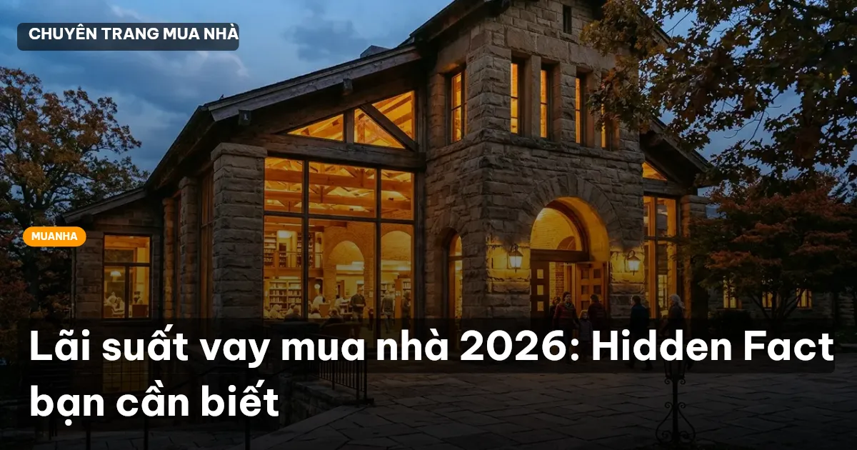 lãi suất vay mua nhà 2026