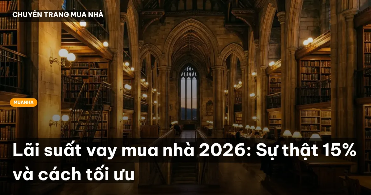 Lãi suất vay mua nhà 2026: Sự thật 15% và cách tối ưu