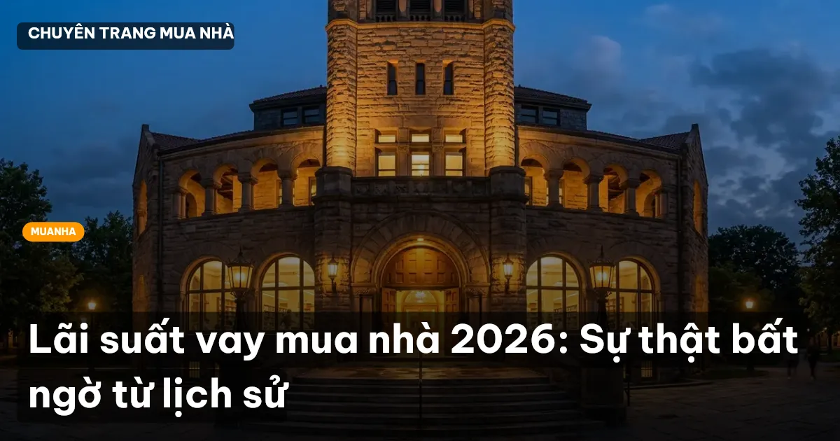 Lãi suất vay mua nhà 2026: Sự thật bất ngờ từ lịch sử