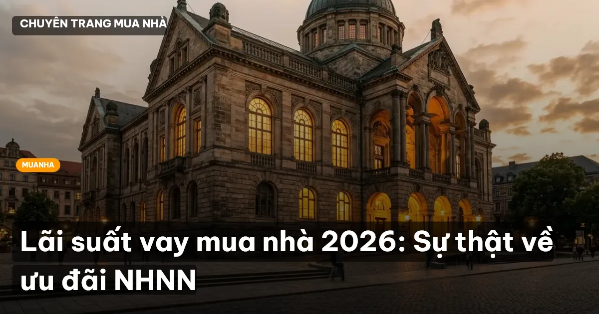 Lãi suất vay mua nhà 2026: Sự thật về ưu đãi NHNN