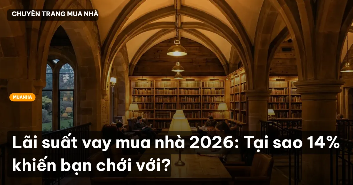 Lãi suất vay mua nhà 2026: Tại sao 14% khiến bạn chới với?