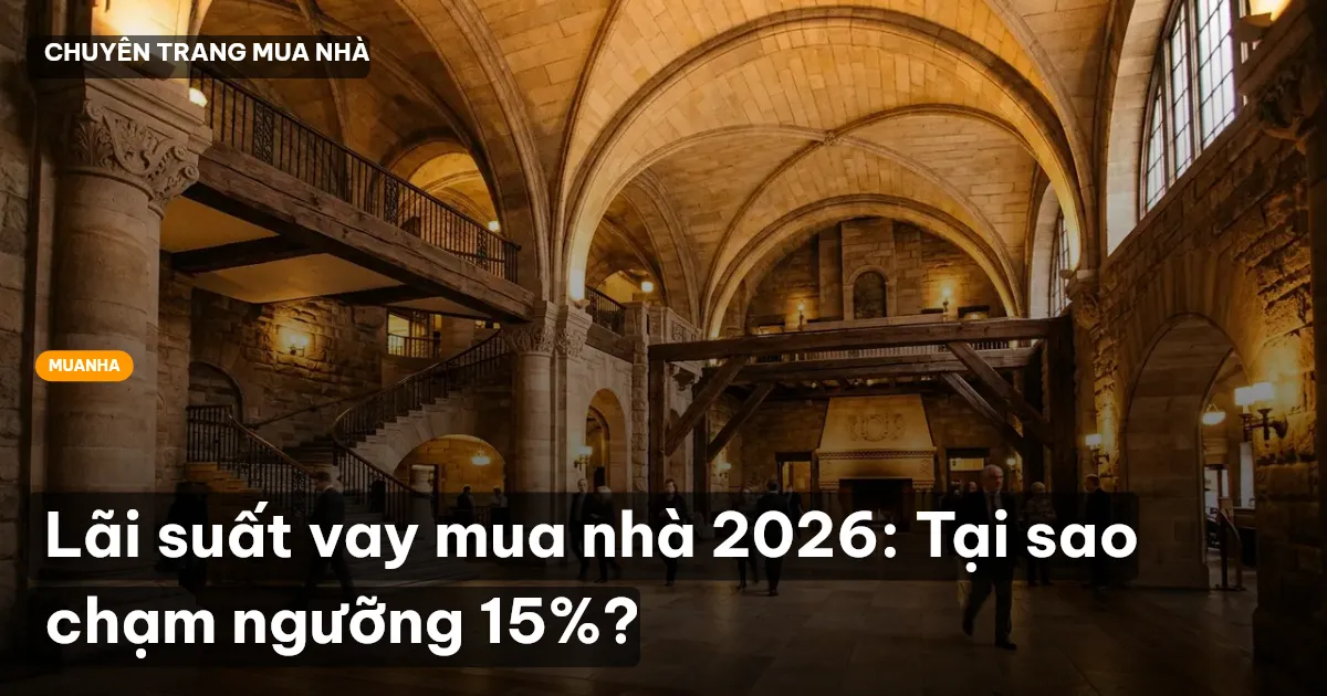 Lãi suất vay mua nhà 2026: Tại sao chạm ngưỡng 15%?