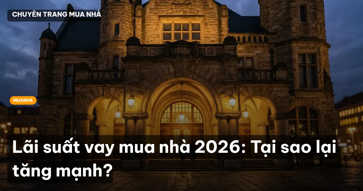 Lãi suất vay mua nhà 2026: Tại sao lại tăng mạnh?