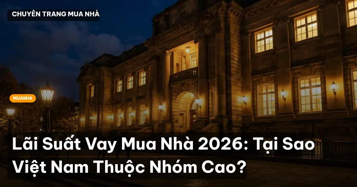 Lãi Suất Vay Mua Nhà 2026: Tại Sao Việt Nam Thuộc Nhóm Cao?