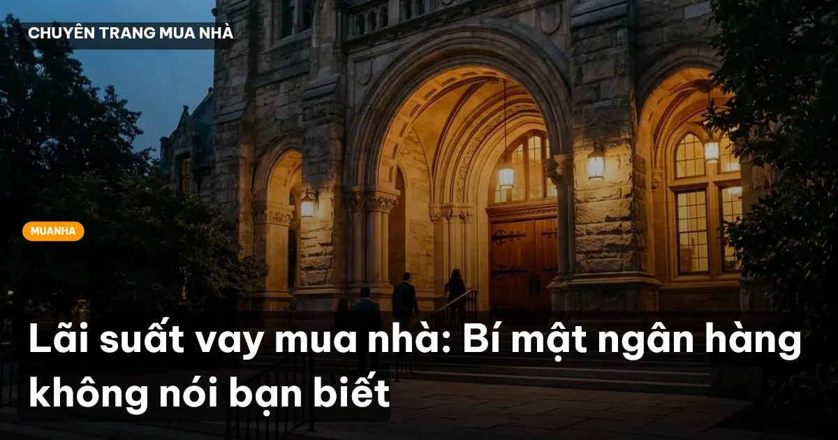 Lãi suất vay mua nhà: Bí mật ngân hàng không nói bạn biết