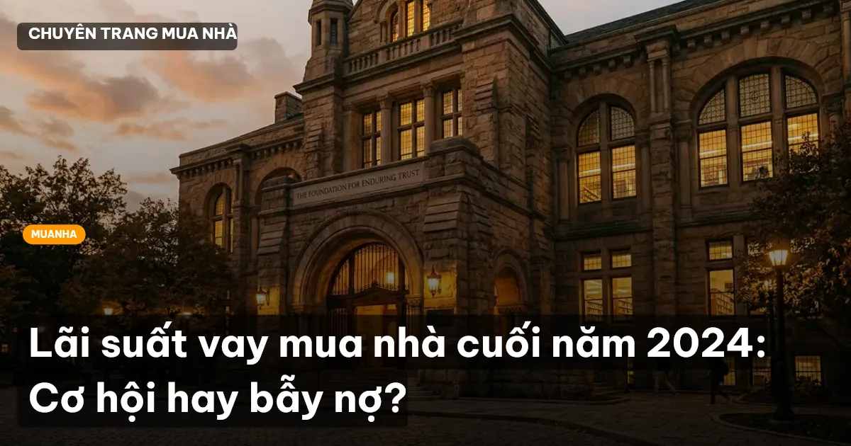 Lãi suất vay mua nhà cuối năm 2024: Cơ hội hay bẫy nợ?