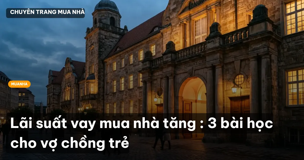 Lãi suất vay mua nhà tăng : 3 bài học cho vợ chồng trẻ