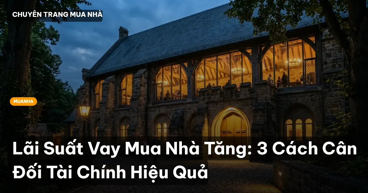 Lãi Suất Vay Mua Nhà Tăng: 3 Cách Cân Đối Tài Chính Hiệu Quả