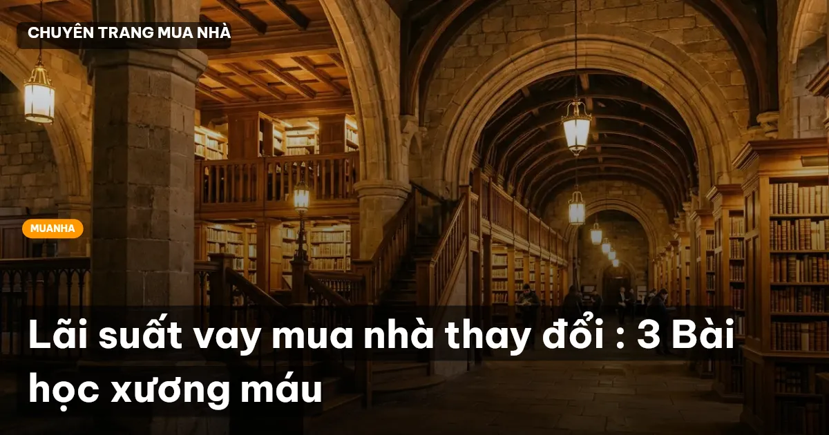 Lãi suất vay mua nhà thay đổi : 3 Bài học xương máu
