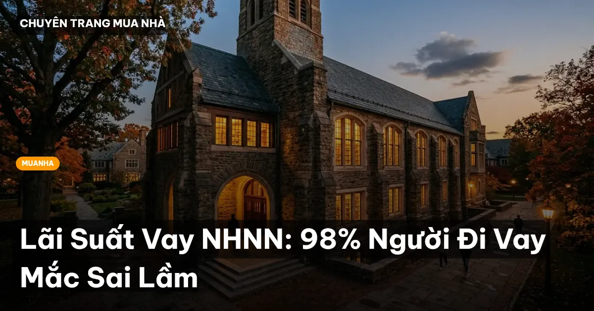 Lãi Suất Vay NHNN: 98% Người Đi Vay Mắc Sai Lầm