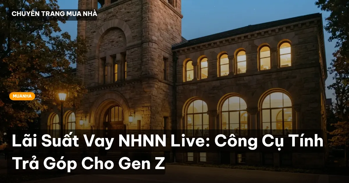 Lãi Suất Vay NHNN Live: Công Cụ Tính Trả Góp Cho Gen Z
