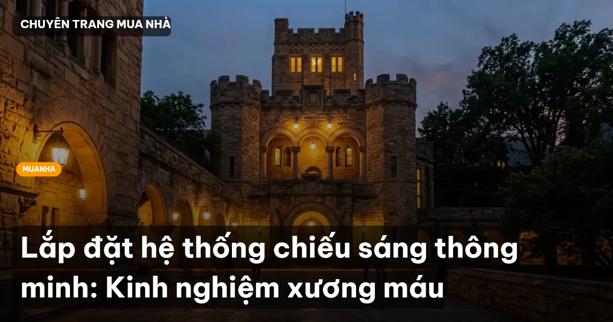 Lắp đặt hệ thống chiếu sáng thông minh: Kinh nghiệm xương máu